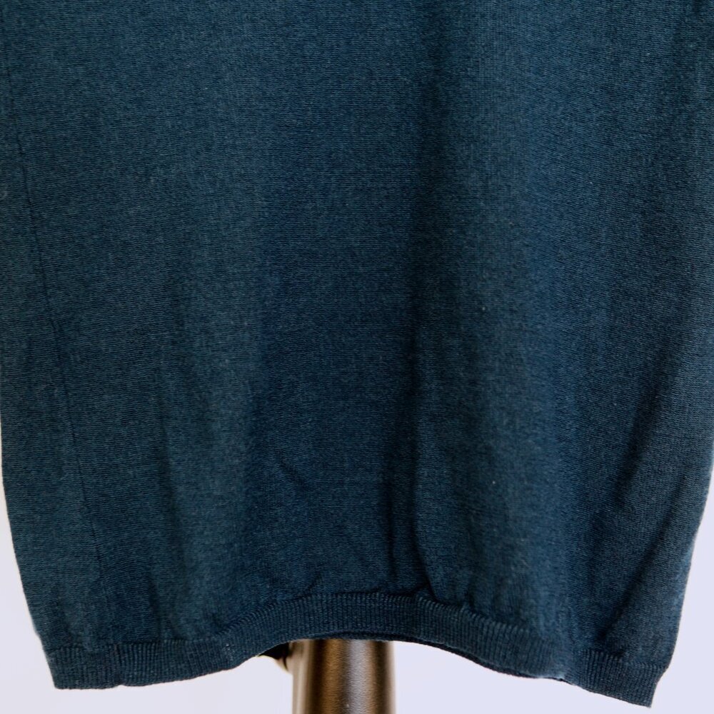 Theory Wool Dark Blue/Green Lightweight‎ V-Neck Pullover Sweater Sz XS - Picture 3 of 11